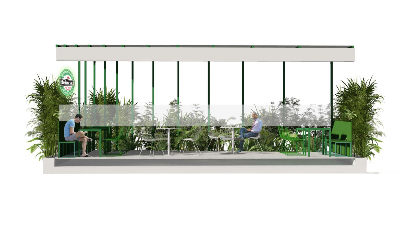 heineken white terrace