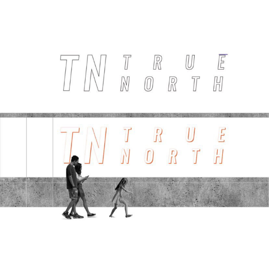 true north signage
